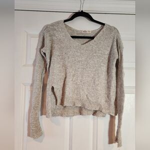 Hollister Lightweight Gray Knit Sweater S